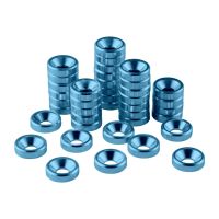 CableMod Anodized Aluminum Washers - 40 Pack Light Blue