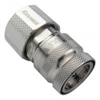 Koolance QD3 Female Quick Disconnect No-Spill Coupling, Compression for 13mm x 19mm (1/2in x 3/4in)