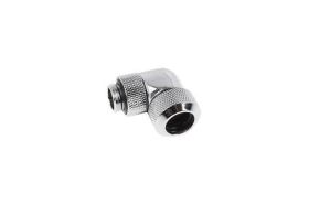 Alphacool Eiszapfen 13mm HardTube compression fitting 90° rotatable G1/4 for plexi- brass tubes (rigid or hard tubes) - knurled - chrome