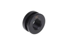 Alphacool bulkhead connector short version G1/4 - Deep Black