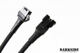 DarkSide RGB 19,5" (50cm) Extension M/F Cable - Jet Black - DS-0503