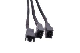 Phobya adapter 4Pin Molex to 3Pin 5V/7V/12V 30cm - black