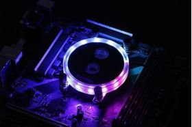 Barrow Rays Edition Aurora CPU Waterblock, LRC 2.0 RGB, AMD AM4 - Black