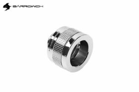 Barrowch G1/4 - 14mm OD Wolverine Super Anti Off Hard Tube Push Fitting - Shiny Silver