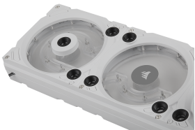 Corsair Hydro X Series XD7 RGB Pump/Reservoir Combo Distro Plate - White