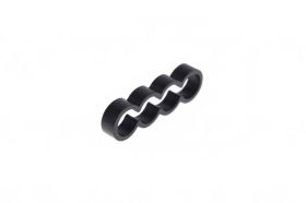 Alphacool Eiskamm Alu X4 Flat - 4mm black - 4 pcs