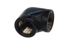 Alphacool HF L-connector G1/4 inner thread to G1/4 inner thread - Deep Black