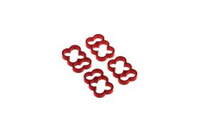 Alphacool Eiskamm Alu X6 - 4mm red - 4 pcs