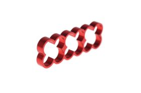 Alphacool Eiskamm Alu X12 - 4mm red - 4 pcs