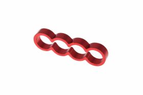 Alphacool Eiskamm Alu X4 Flat - 4mm red - 4 pcs