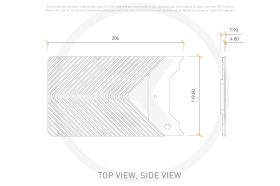 EK-Quantum Vector FE RTX 3090 Ti Backplate - Silver