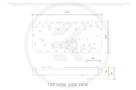 EK-Mana G2 PC-O11D EVO DDC D-RGB Distribution Plate