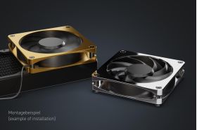 Alphacool Apex Stealth Metal fan 2000rpm gold (120x120x25mm)