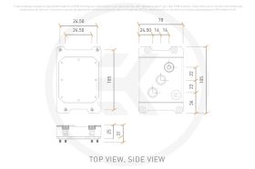 EK-Pro CPU WB sTR - Nickel + Acetal