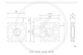 EK-Quantum Impulse 120 D-RGB - White (400-1800 rpm)