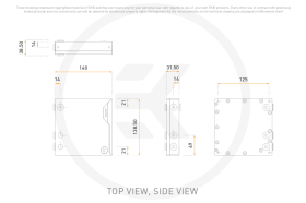 EK-Quantum Volume³ FLT 140 D-RGB - Plexi