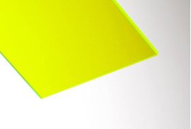 Acrylic Sheet - Lime Green 89% Transparent - 600x500x3mm