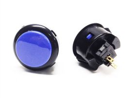 Sanwa 30mm Button - OBxS-30 - Silent - Black/Dark Blue