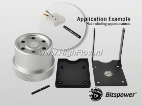 Bitspower D5 Mod Kit Abrasive Silver BP-D5MA-ASL