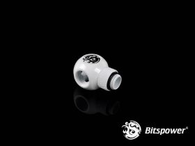 Bitspower G1/4" Deluxe White Q Plus-Rotary IG1/4"X4 Extender - BP-DWFR-C