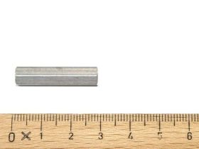 Hex Spacer 1/4" x 1-1/8" - 28,6mm - F-F #6-32 taps - Steel Chromed