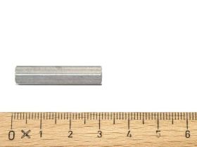 Hex Spacer 1/4" x 1-1/4" - 31,8mm - F-F #6-32 taps - Steel Chromed