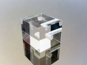 Mountain Mods Polished Acrylic Assembly Cube (Left Side) - ACBL