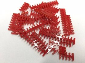 Cable Comb - Mega Pack! - 35pcs - Red Opaque