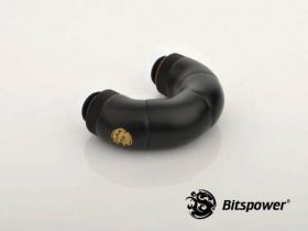 Bitspower Carbon Black Five Rotary Snake-Style Dual G1/4" Adapter - BP-CBSR5DG