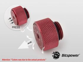 Bitspower G1/4 Deep Blood Red AIR-Exhaust Fitting - BP-DBRETAIR