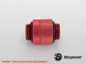 Bitspower G1/4" Deep Blood Red Rotary G1/4" Extender - BP-DBRRG