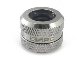 XSPC G1/4" to 14/10mm PETG/Acrylic/Hard Tube Triple Seal Fitting - CHROME