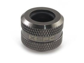 XSPC G1/4" to 14/10mm PETG/Acrylic/Hard Tube Triple Seal Fitting - BLACK CHROME