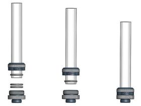 XSPC G1/4" to 14/10mm PETG/Acrylic/Hard Tube Triple Seal Fitting - CHROME