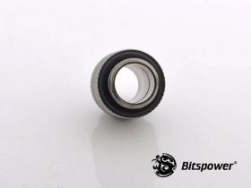 Bitspower G1/4" Black Sparkle Rotary G1/4" Extender - BP-BSRG