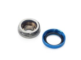 Bitspower G1/4" Black Sparkle / Royal Blue Enhance Multi-Link For OD 16MM