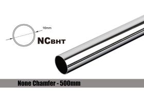 Bitspower None Chamfer Brass Hard Tubing OD16MM Shining Silver - Length 500 MM