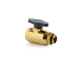 Bitspower True Brass Mini Valve Rotary G1/4"& Inner G14"With Black Handle