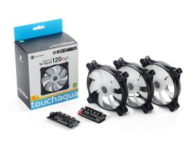 Bitspower Touchaqua NJORD 120 PWM Fan Digital RGB (3pcs)