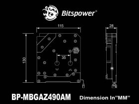 Bitspower Mono Block for Gigabyte Z490 AORUS MASTER