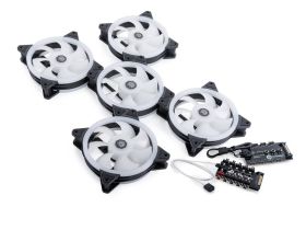 Bitspower Touchaqua NOTOS O 120 PWM Fan Digital RGB (5PCS)