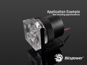 Bitspower D5 MOD Package (Clear Acrylic TOP S + MOD Kit V2 Matt Black)