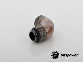 Bitspower G1/4 Triple Rotary 90 Degree Extender - Bronze Age BP-BA90R3D