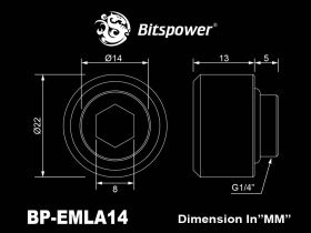 Bitspower G1/4" Advanced Multi-Link For OD 14mm - Deluxe White