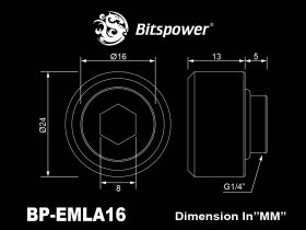 Bitspower G1/4" Advanced Multi-Link For OD 16mm (4 pcs) - Deluxe White