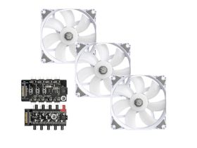 Bitspower Notos 120 Fan Digital RGB White (3 pcs)