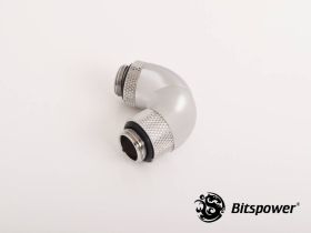 Bitspower Triple Rotary 120-Degree G1/4" Extender (60X2) - Silver Shining