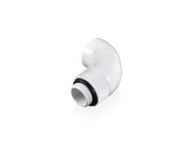 Bitspower G1/4 Deluxe White Dual Rotary 90 Degree IG1/4 Adapter BP-DW90R2