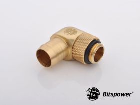 Bitspower G1/4" True Brass Rotary Angle 1/2" Fitting