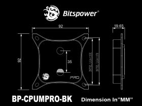 Bitspower CPU Block Summit M Pro - Black (12th Gen Intel CPU)